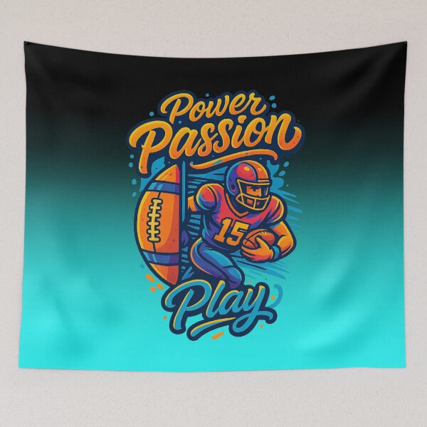 Item preview, Power, Passsion, Play | Graphic Crewneck Football Playoff designed and sold by skkyfaithArtz.
