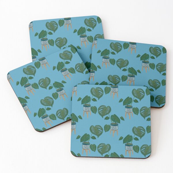 Item preview, Monstera-Light Blue designed and sold by deblevart.
