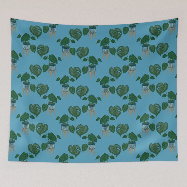 Item preview, Monstera-Light Blue designed and sold by deblevart.
