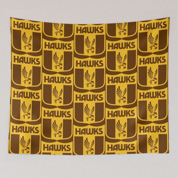 Item preview, HAWKS FOOTY LOGO EMBLEM designed and sold by RetroGeekChic.