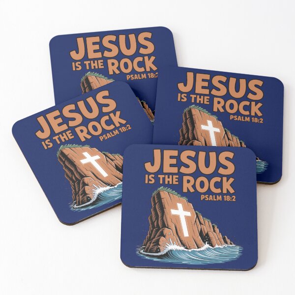 Item preview, Jesus is the Rock – Psalm 18:2 (Christian Design) designed and sold by GENX-AUTISM-DAD.