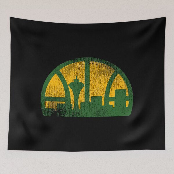 Item preview,  Seattle Supersonics Distressed Basketball  designed and sold by NinaWatts.