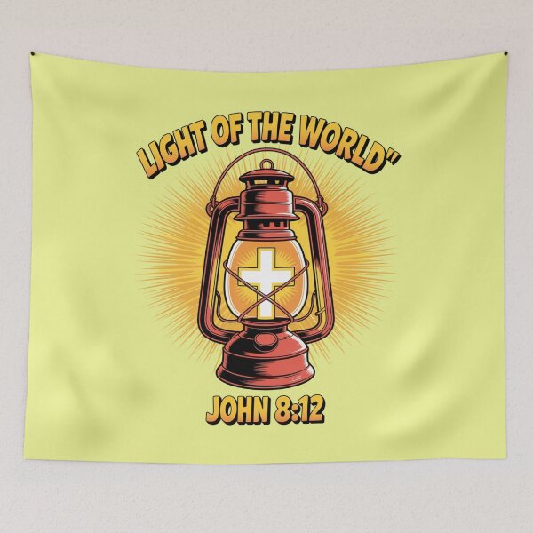 Item preview, Light of the World – John 8:12 (Christian Design) designed and sold by GENX-AUTISM-DAD.