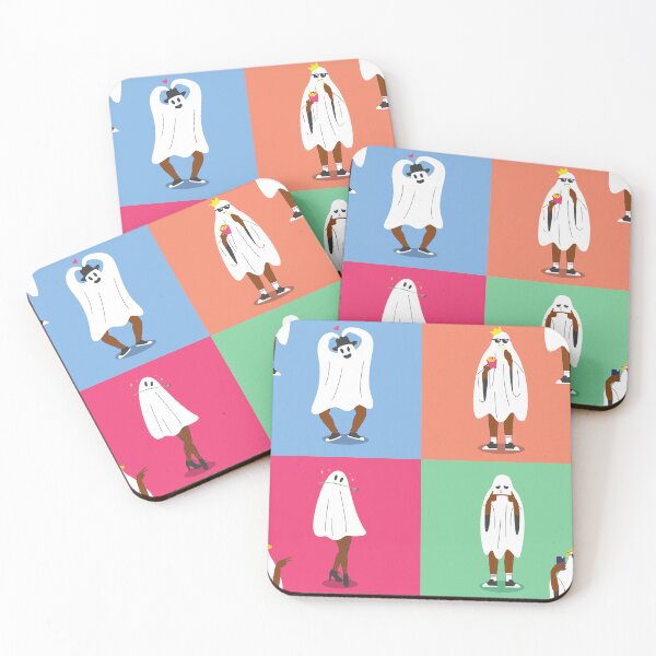Item preview, african ghost halloween colorblock ghouls funny designed and sold by Gossip Rag.