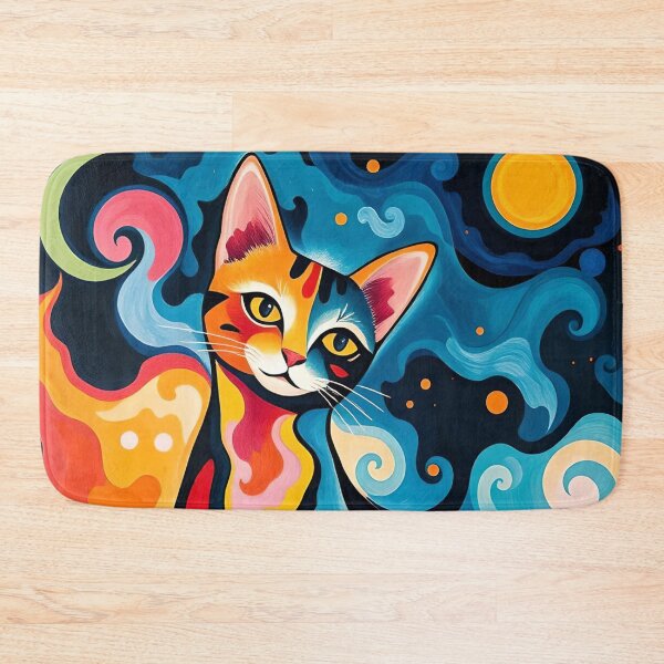 Item preview, Tender and Elegant Multicolor Cat designed and sold by Ciervo Primavera.