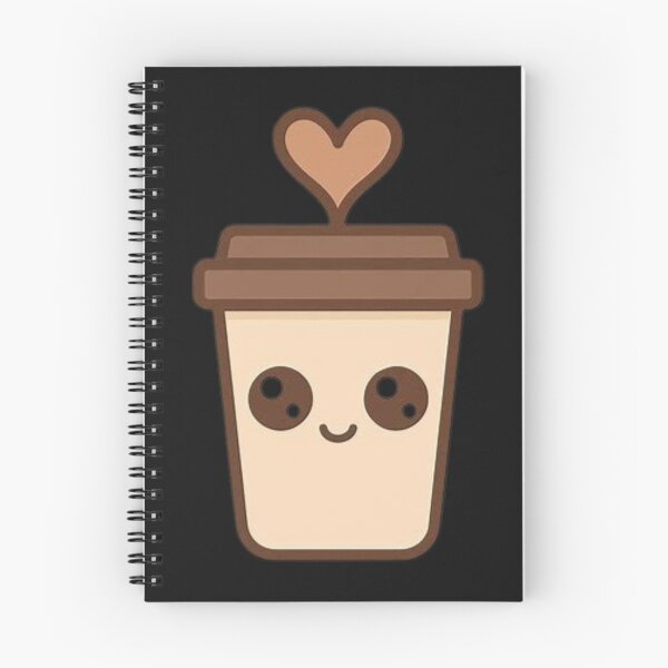 Item preview, Kawaii Takeaway Coffee Cup Logo – Cute Heart Steam Design designed and sold by StudioKarim.