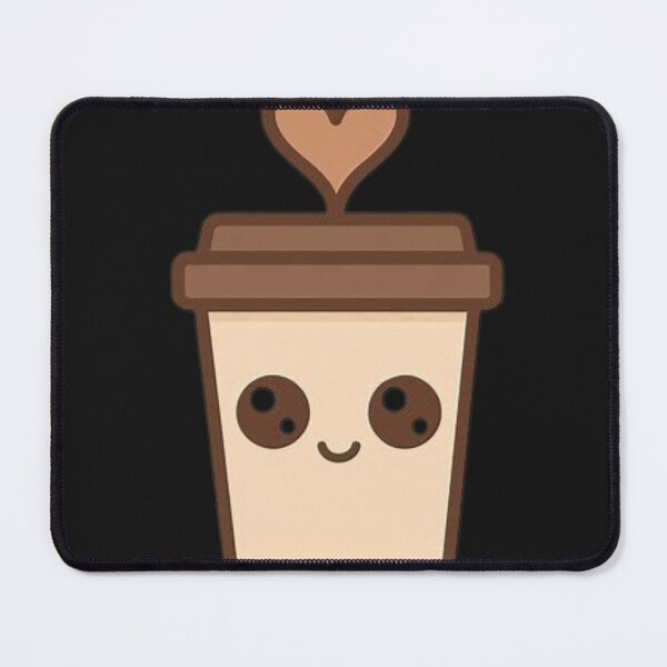 Item preview, Kawaii Takeaway Coffee Cup Logo – Cute Heart Steam Design designed and sold by StudioKarim.