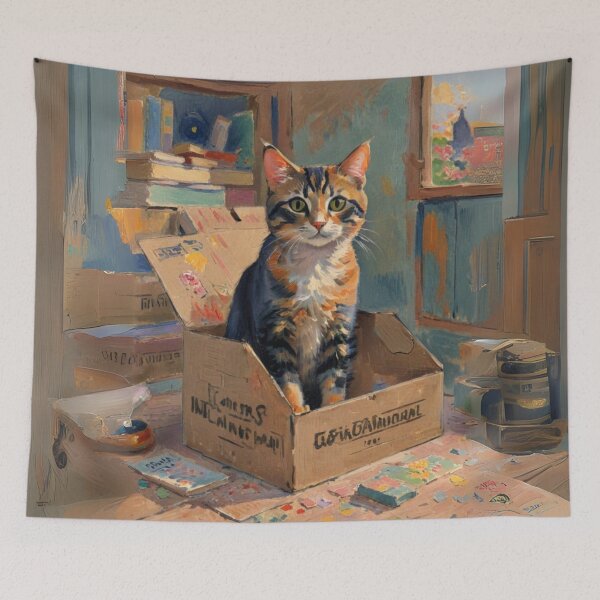 Item preview, The Cat in the Box designed and sold by Ciervo Primavera.