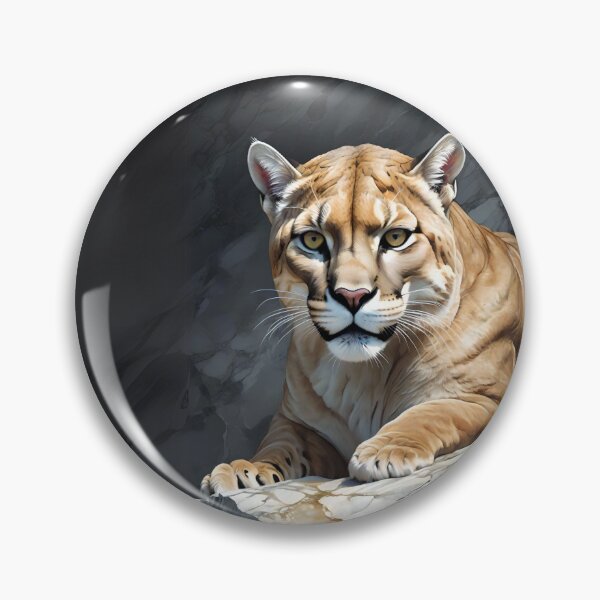 Item preview, Puma Behind the Rocks Hunting at Night designed and sold by Ciervo Primavera.