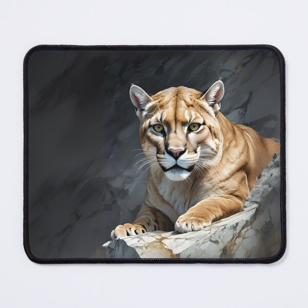 Item preview, Puma Behind the Rocks Hunting at Night designed and sold by Ciervo Primavera.