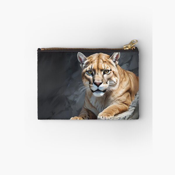 Item preview, Puma Behind the Rocks Hunting at Night designed and sold by Ciervo Primavera.