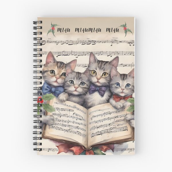Item preview, Four Cats Composers At Christmas Meow Meow Meow designed and sold by Ciervo Primavera.