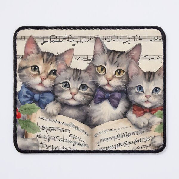 Item preview, Four Cats Composers At Christmas Meow Meow Meow designed and sold by Ciervo Primavera.