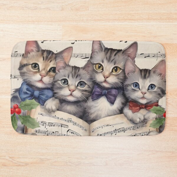 Item preview, Four Cats Composers At Christmas Meow Meow Meow designed and sold by Ciervo Primavera.
