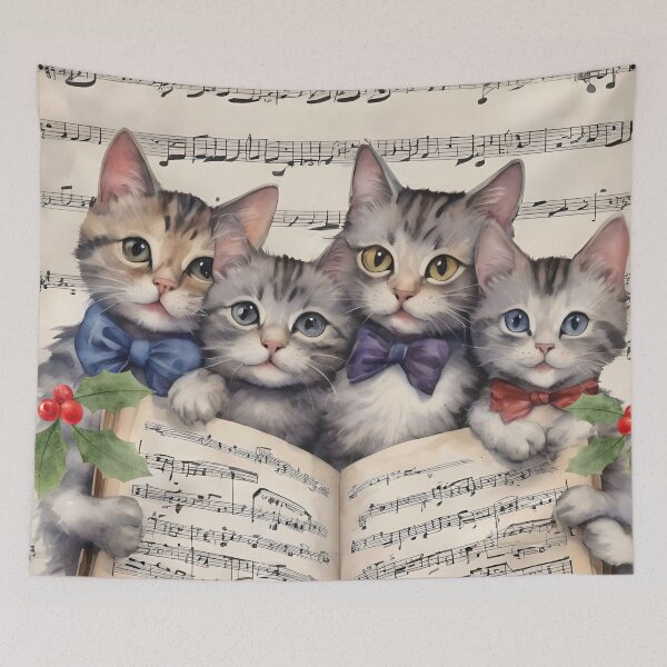 Item preview, Four Cats Composers At Christmas Meow Meow Meow designed and sold by Ciervo Primavera.