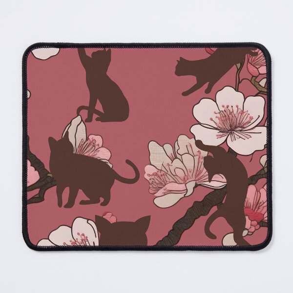 Item preview, Cats Playing with Sakura Cherry Blossom Tree designed and sold by Ciervo Primavera.