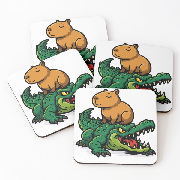Item preview, Zen Capybara and Wild Crocodile designed and sold by Ahau Designs.