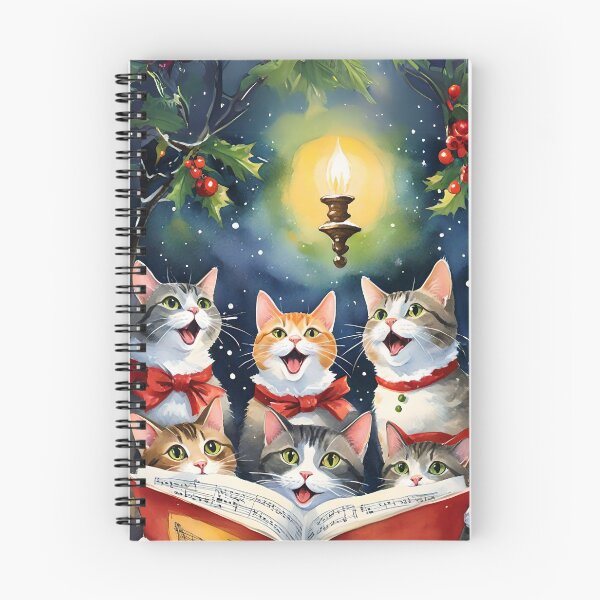 Item preview, Cat Choir Singing Christmas Carols designed and sold by Ciervo Primavera.