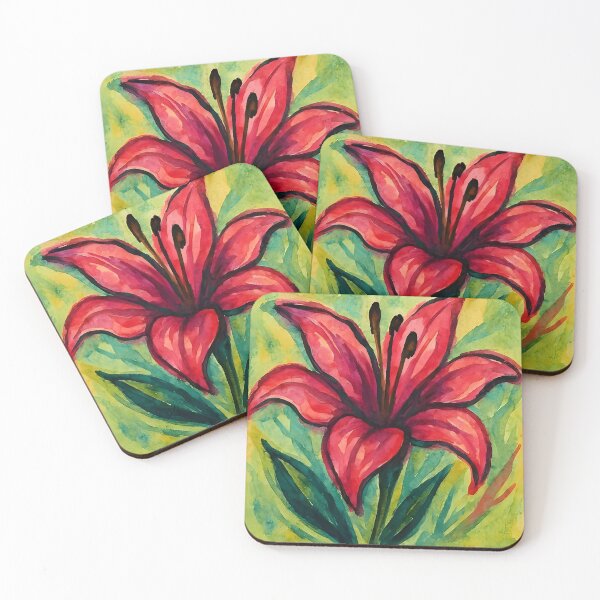 Item preview, Red Lily Flower  designed and sold by GraphicsClub.