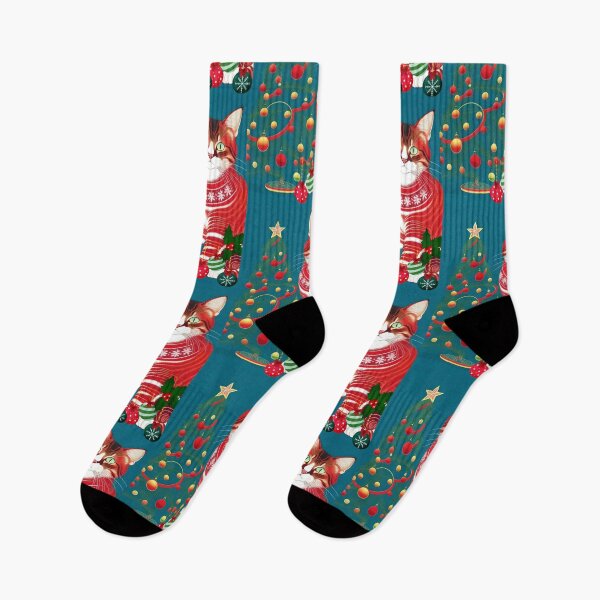 Item preview, The Cat's Christmas Tree designed and sold by Ciervo Primavera.