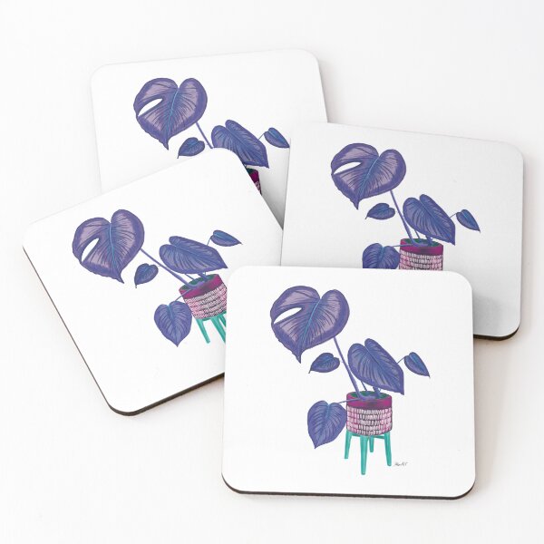 Item preview, Monstera Illustration-Indigo designed and sold by deblevart.