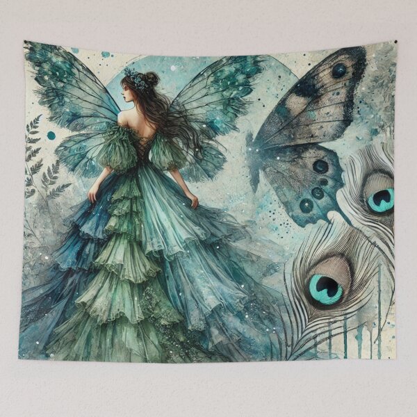 Item preview, Seraphina Liora - Wings of the Moonlit Garden designed and sold by Oonward2021.