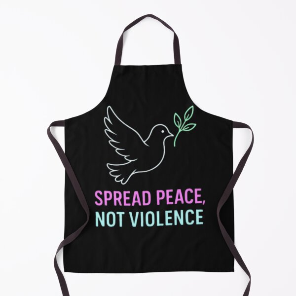 Item preview, Spread Peace, Not Violence – Dove and Olive Branch Logo designed and sold by StudioKarim.