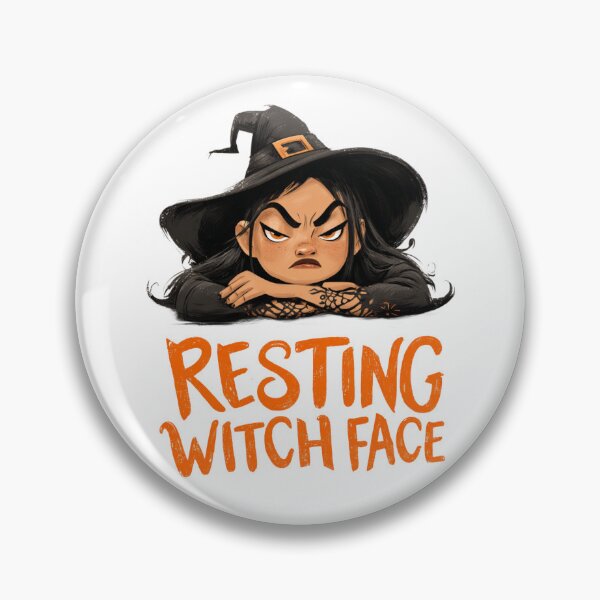 Item preview, Resting Witch Face – Funny Halloween Witch Design designed and sold by EastEndTownie.
