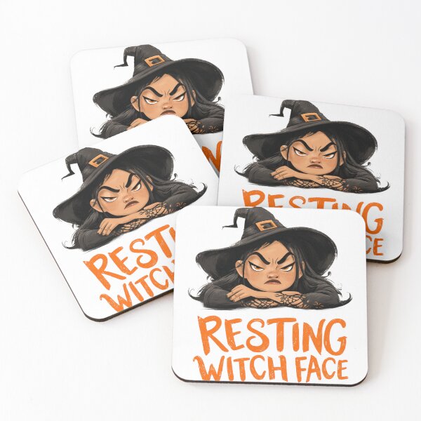 Item preview, Resting Witch Face – Funny Halloween Witch Design designed and sold by EastEndTownie.