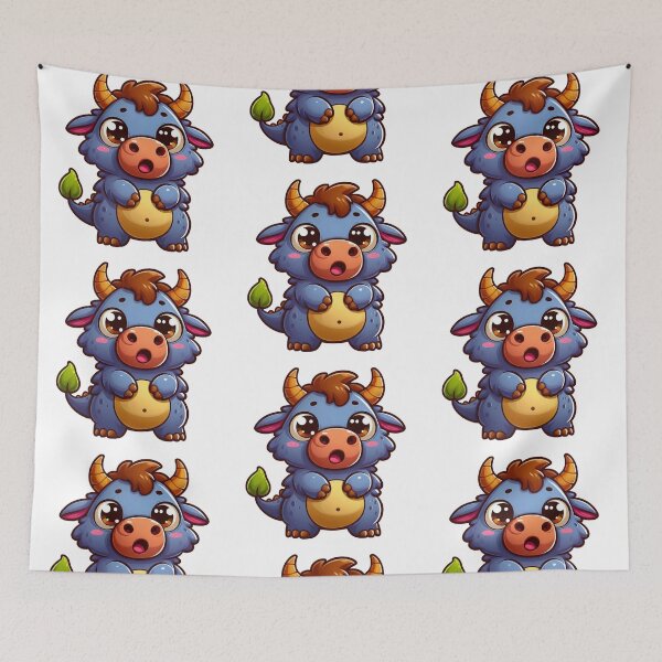 Item preview, Adorable Horned Dragon Baby Fantasy Collectible designed and sold by DibuHumor.