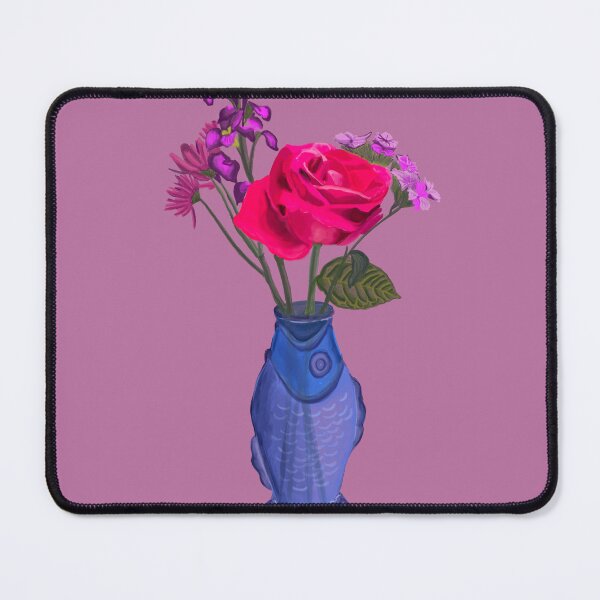 Item preview, Fish Vase Illustration-Pink designed and sold by deblevart.