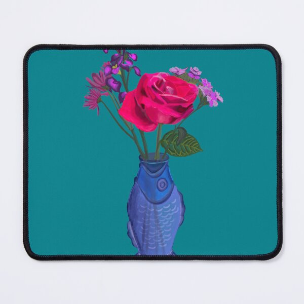 Item preview, Fish Vase Illustration-Teal designed and sold by deblevart.