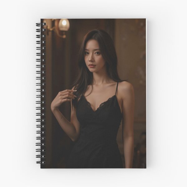 Item preview, Elegant Woman in Black Lace Camisole Dress Poster designed and sold by SEIMEI2025.