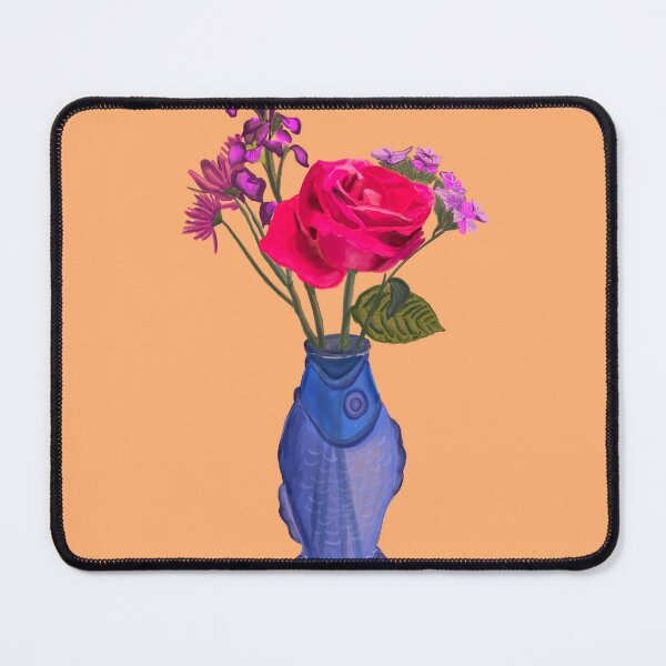 Item preview, Fish Vase Illustration-Cream designed and sold by deblevart.