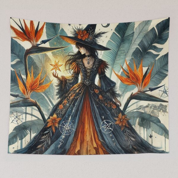 Item preview, Seraphina Noctivane - The Ember Bloom Enchantress designed and sold by Oonward2021.