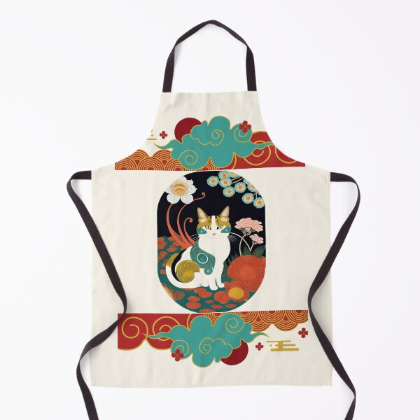 Item preview, Mottled Cat With Spirals In A Garden designed and sold by Ciervo Primavera.