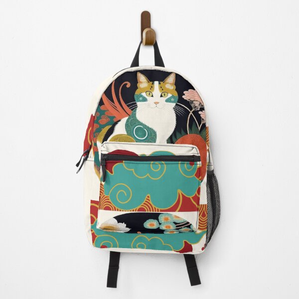 Item preview, Mottled Cat With Spirals In A Garden designed and sold by Ciervo Primavera.