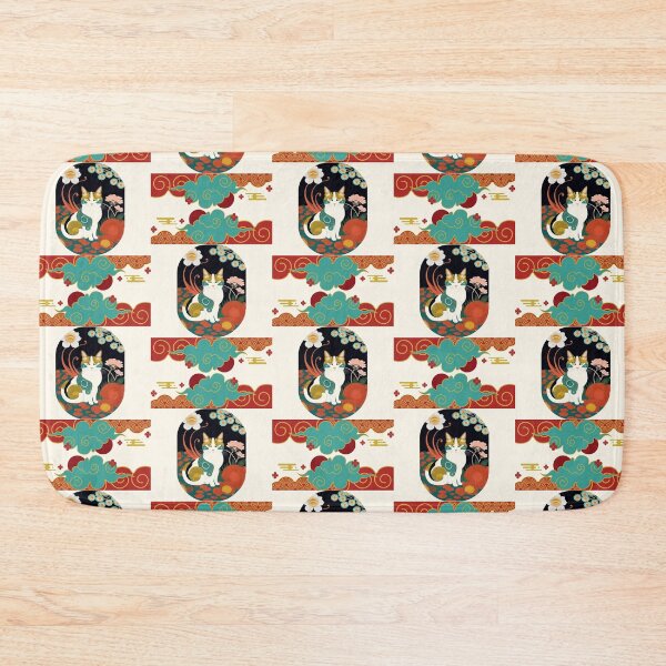 Item preview, Mottled Cat With Spirals In A Garden designed and sold by Ciervo Primavera.