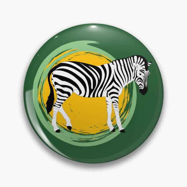 Item preview, Zebra in Artistic Circle in Yellow and Green designed and sold by kiradreamshop.