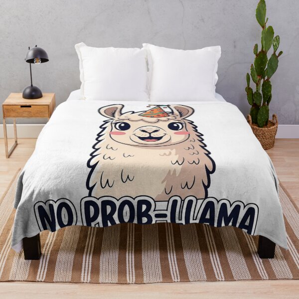 Item preview, No Prob-Llama Pun Graphic designed and sold by AnimalAirtistry.