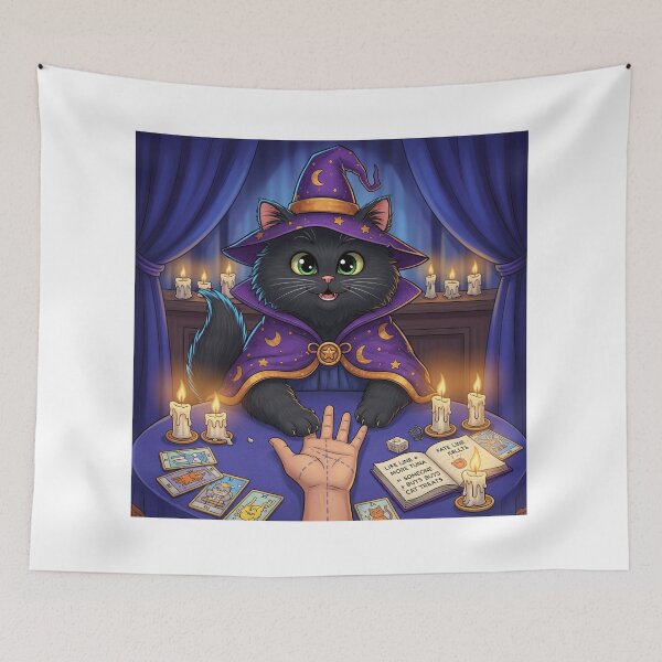 Item preview, Palm Reading Wizard Cat Predicts Feline Fortunes designed and sold by catlovers2025.
