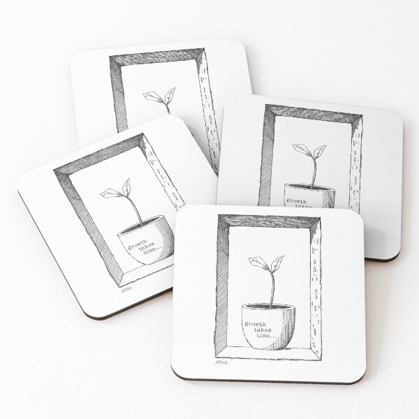 Item preview, Growth Takes Time – Brutalist Botanicals designed and sold by Whole Words.