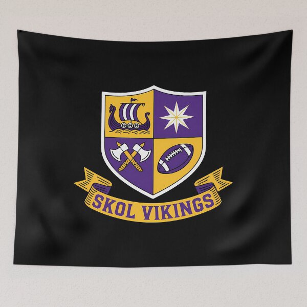 Item preview,  Skol Vikings Collegiate Crest designed and sold by LacyDuBuque.