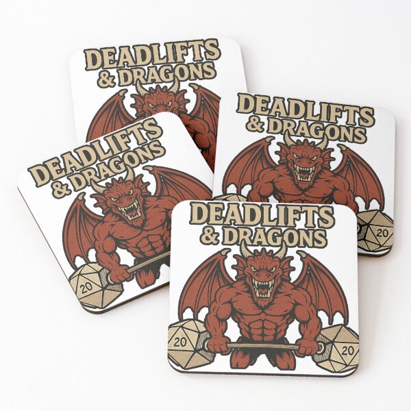 Item preview, Deadlifts and Dragons designed and sold by PlasticAuto.