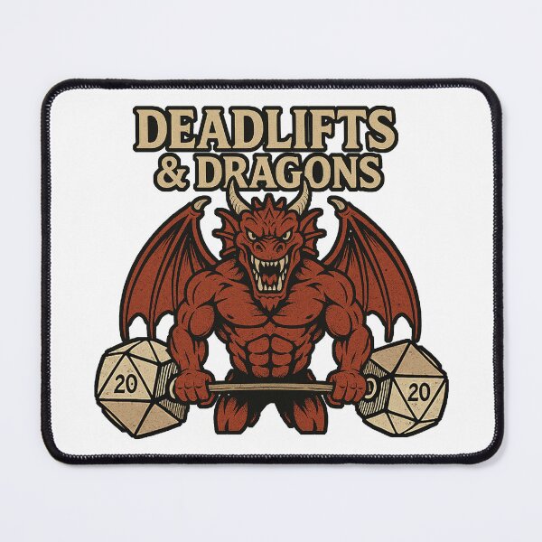 Item preview, Deadlifts and Dragons designed and sold by PlasticAuto.