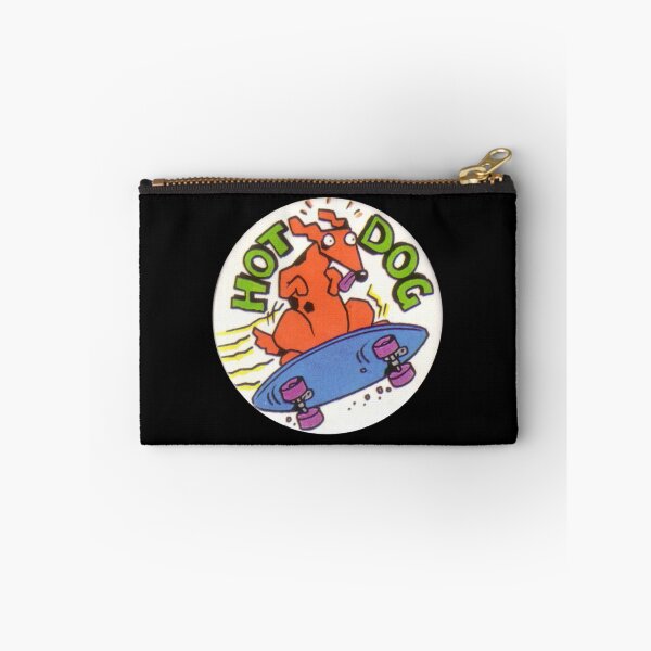 Item preview, vintage "hot dog" skateboard art designed and sold by empir3ants.