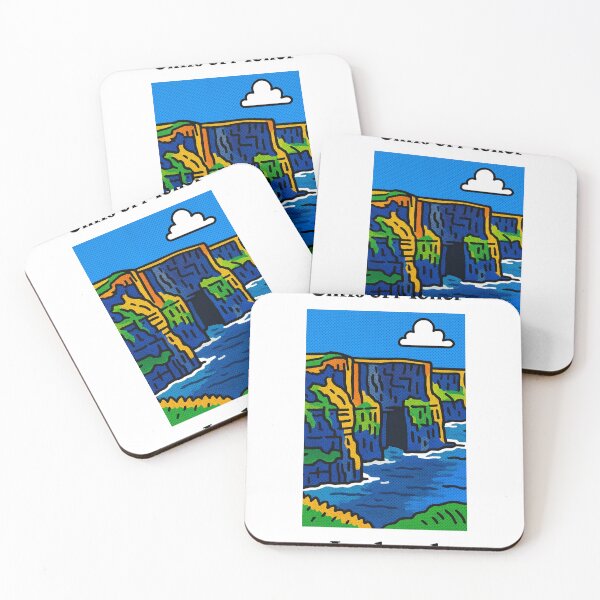 Item preview, Pop-Art Ireland: Iconic Landmark Print - Cliffs of Moher, County Clare, Ireland designed and sold by CollyFlowerDesign.