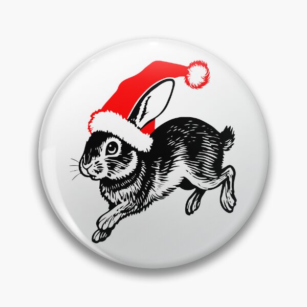 Artikelvorschau, Hase mit Weihnachtsmütze entworfen und verkauft von JollyCritters.
