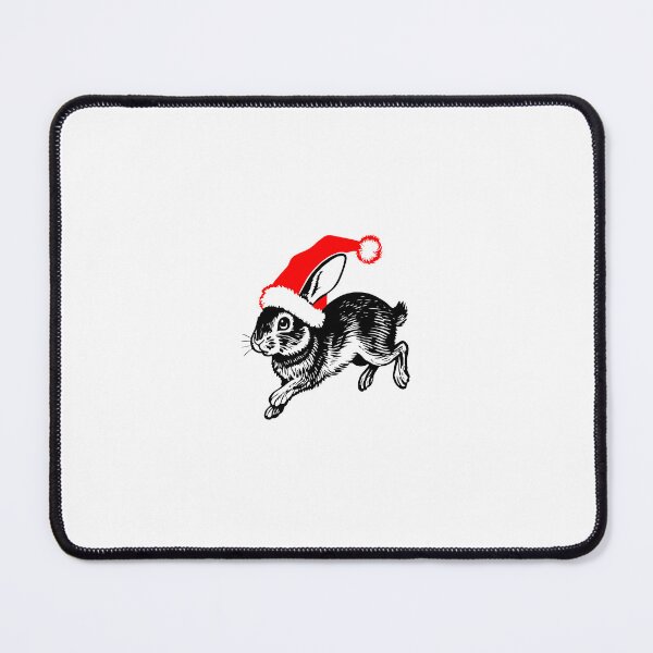 Item preview, Rabbit with Santa Hat designed and sold by JollyCritters.