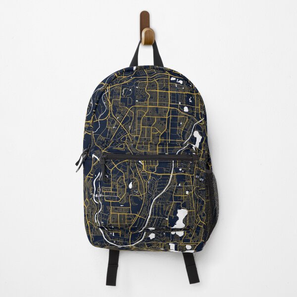 Item preview, Subang Jaya City Map of Malaysia - Gold Art Deco designed and sold by deMAP.